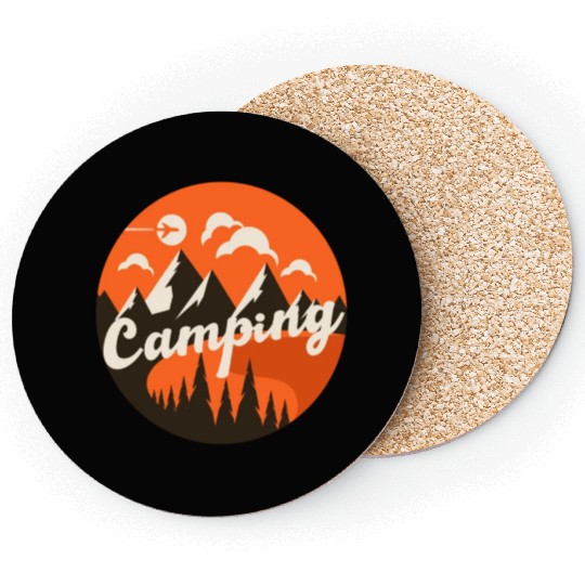 Happy Camper Camping Coasters
