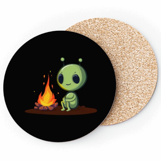 Cosmic Camping Vibes Coasters