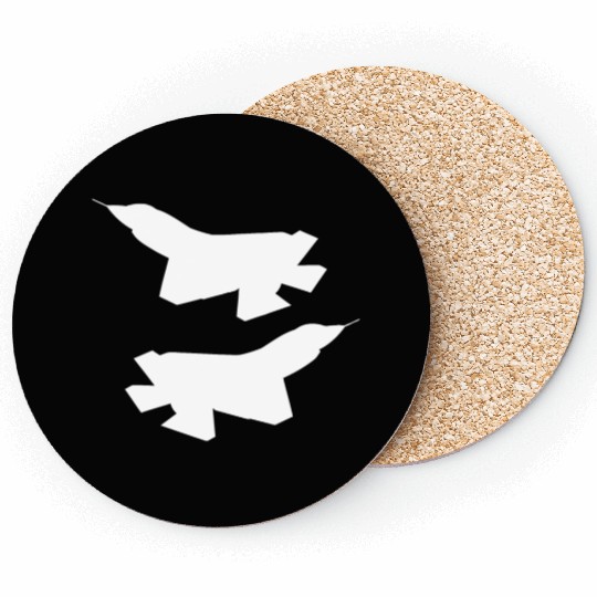 F35 silhouette Coasters