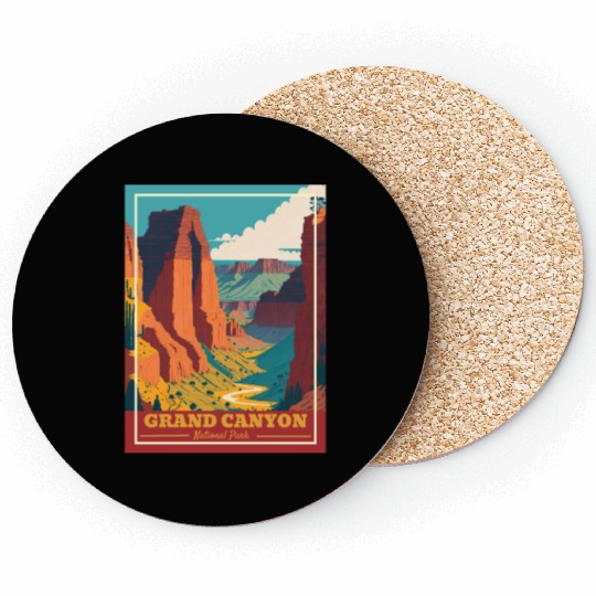 Grand Canyon National Park Arizonna Vintage Coasters