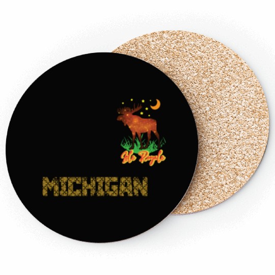 Isle Royale National Park Michigan Hiking Souvenir Coasters