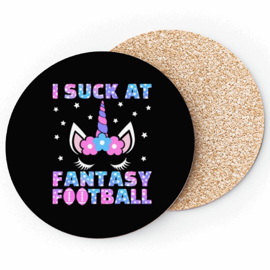 I Suck at Fantasy Football Loser Punishment Funny Coasters