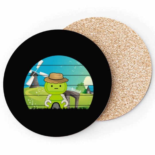 Robot Farmer Coasters