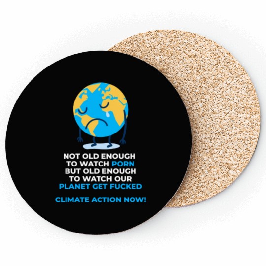 Save Our Planet Climate Action Now Coasters