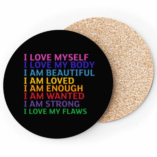 i love myself Coasters