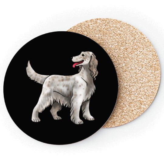 Dog Irish Setter Spotted Coasters