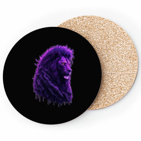 Purple Lion Original Coasters