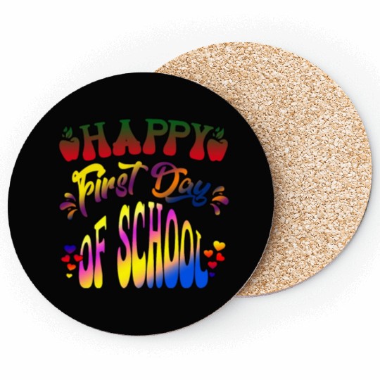 Happy Last Day Of School Teacher Student Graduatio Coasters