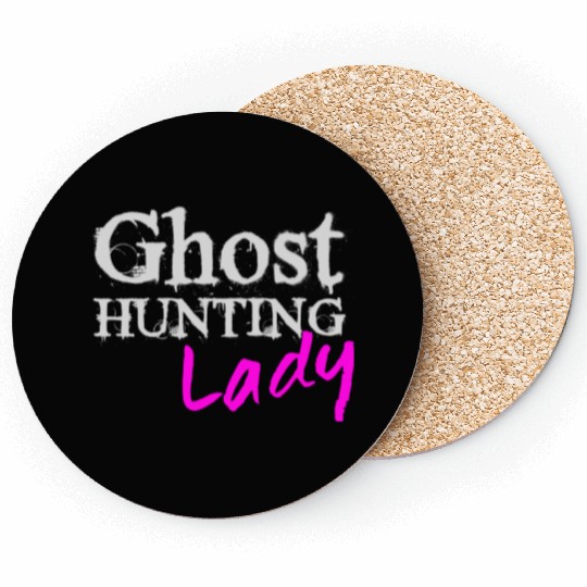 Ghost Hunting Lady Paranormal Investigator Coasters