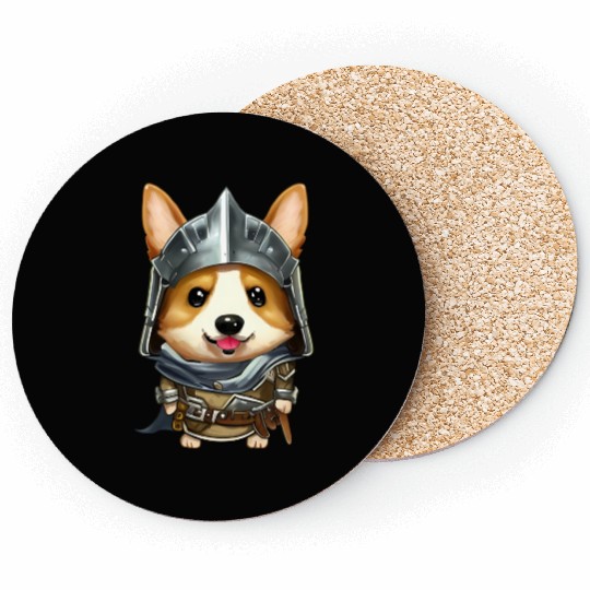 Knight Corgi Coasters