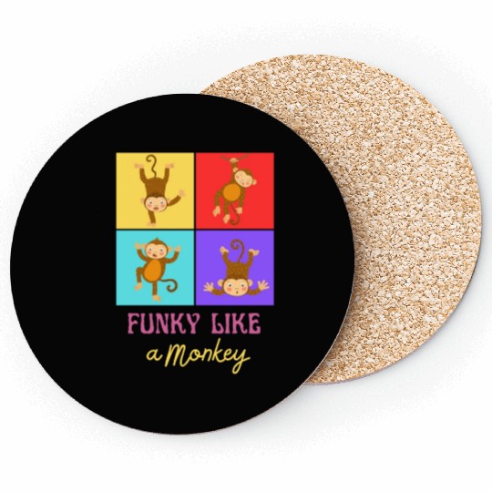 Funky like a monkey Coasters