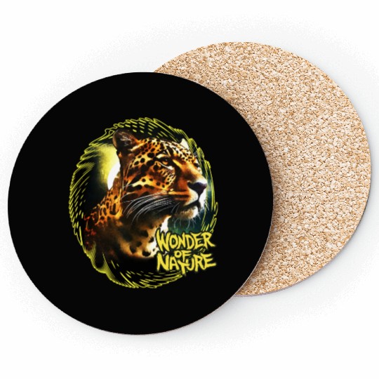 Moonlit Jaguar Coasters