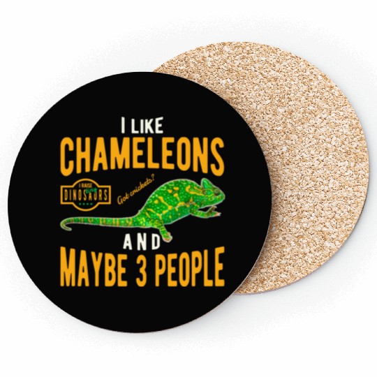 Chameleon Lizard Coasters