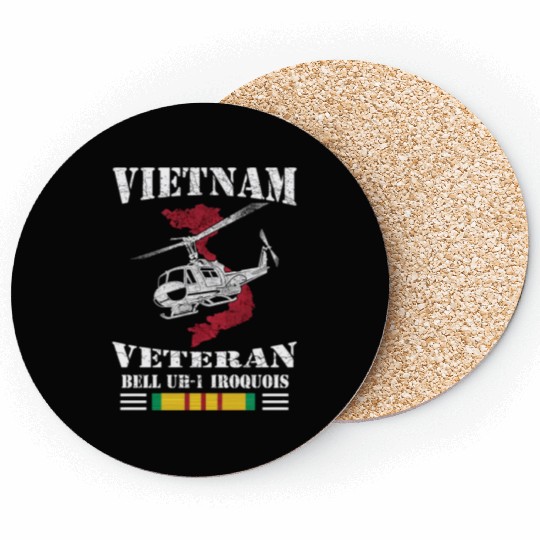 UH1 Vietnam Veteran Coasters