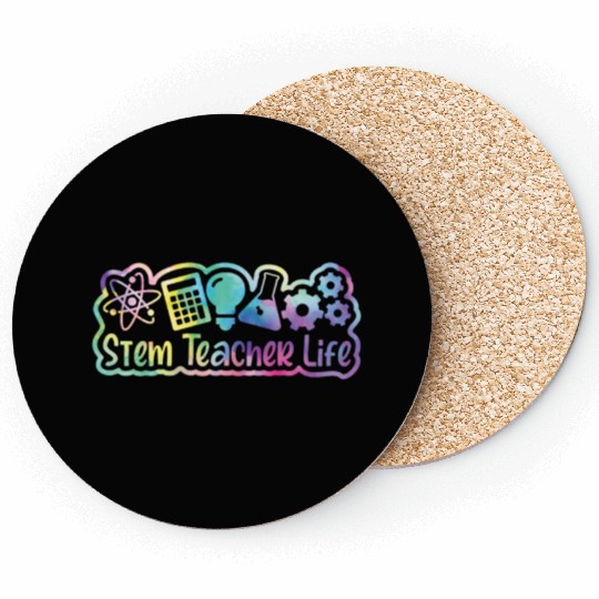 STEM Tie-Dye Design STEM Teacher Science Lover Coasters