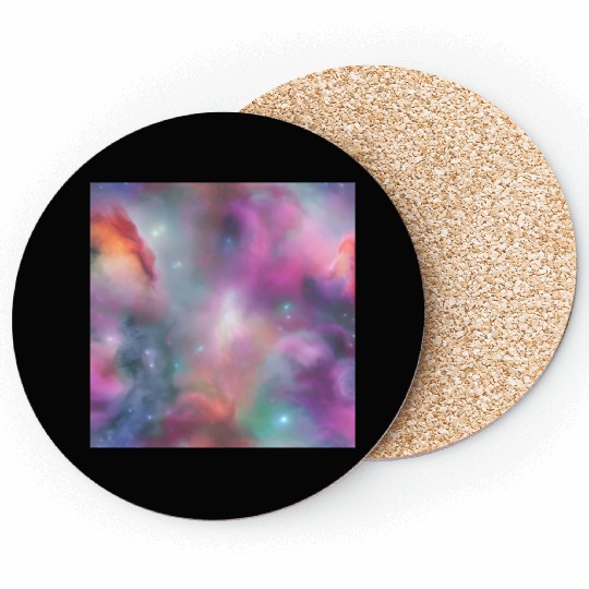 Galaxy nebula abstract design Coasters