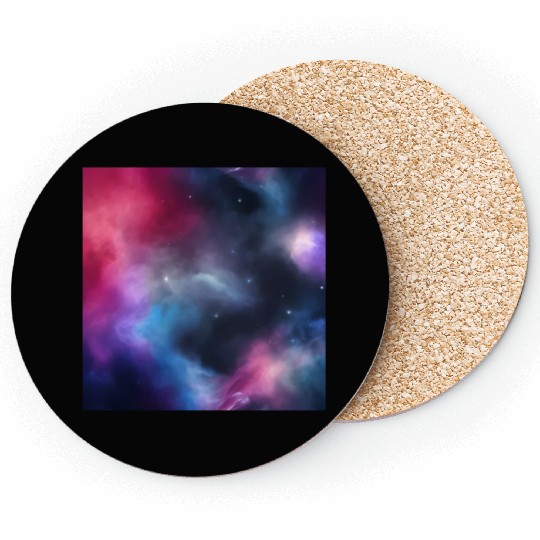 Galaxy nebula abstract design Coasters
