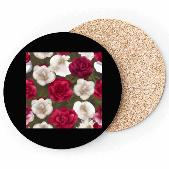 Flower floral design Coasters