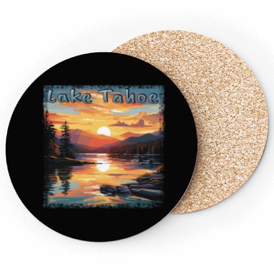 Grunge Sunset: Vacation at Lake Tahoe, Coasters