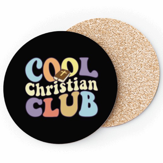 Cool Christian Club Religious Team Jesus Christ Coasters