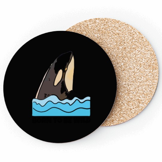 Born to Be Wild: Playful Orca Design Coasters