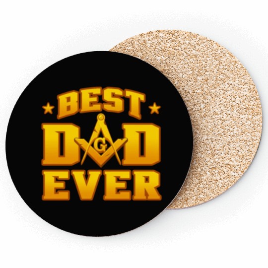 Best Dad Ever Freemason Coasters