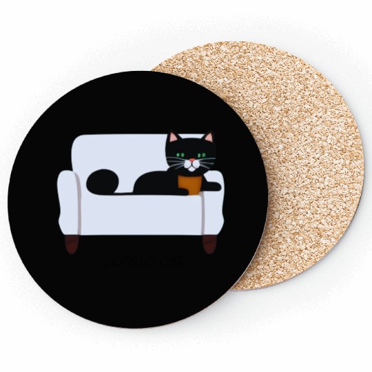 potato cat Coasters