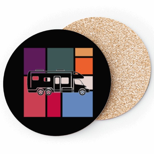 Vintage Camper – Retro Road Trip Coasters