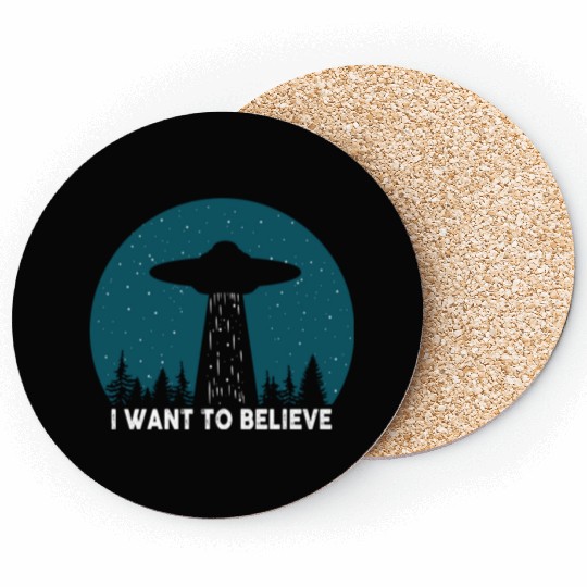 I Want To Believe World Ufo Day Coasters