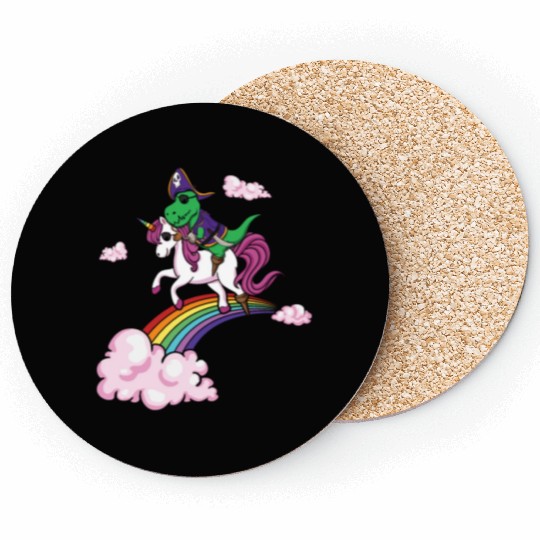 Dinosaur Pirate Cool Unicorn Lazy Creepy Halloween Coasters