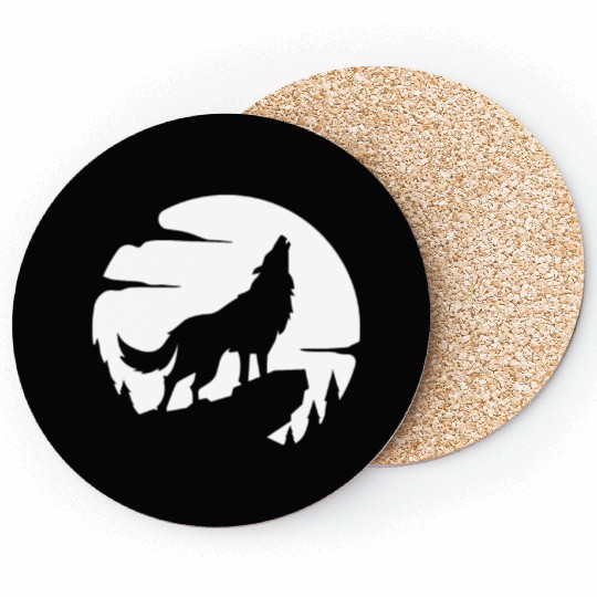 Wolf Howl Wilderness Wildlife Coasters