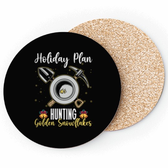 Holiday Plan: - Hunting Golden Snowflakes - Gold Coasters