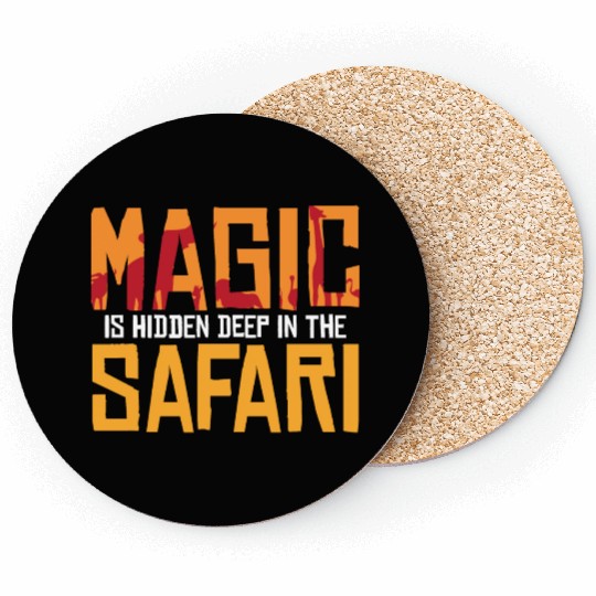 Safari Magic Exploration Wilderness Lion Journey Coasters