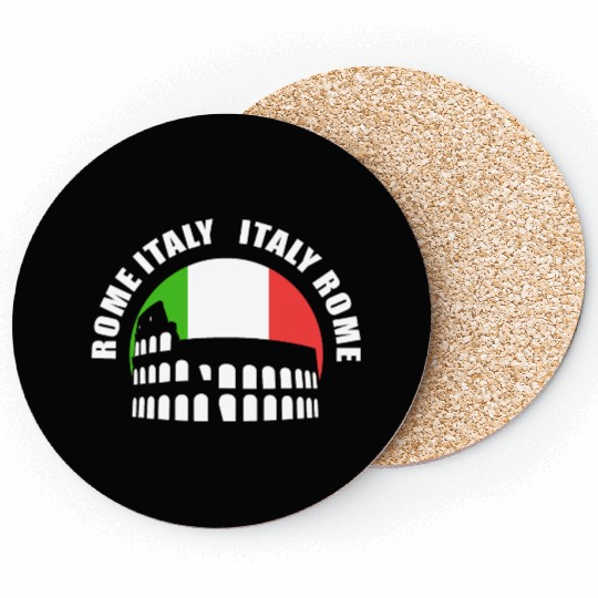 Rome Italy Tourist Guide Coasters