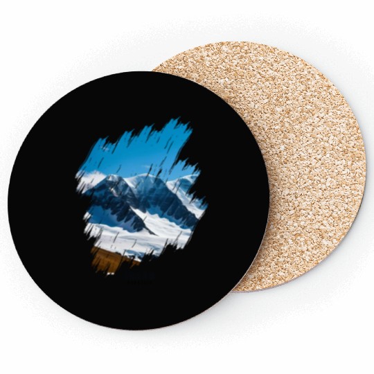Mountains Nature Adventure Outdoor Coasters