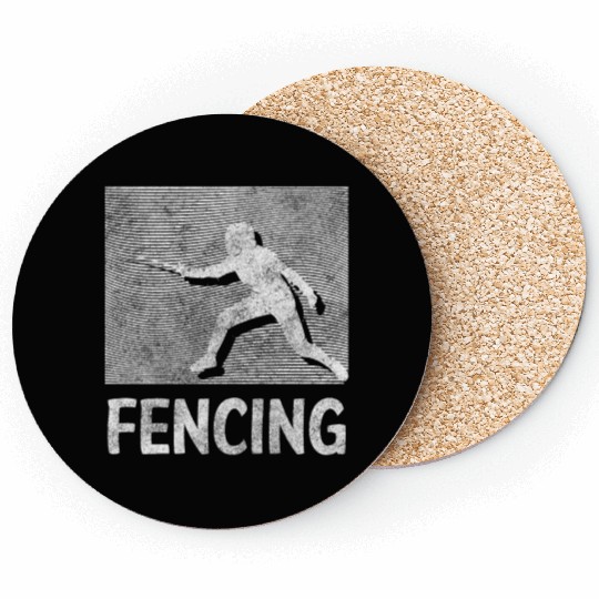 Fencing Sport Training En Garde Coasters