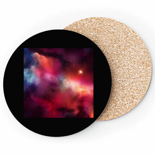 Galaxy nebula abstract design Coasters