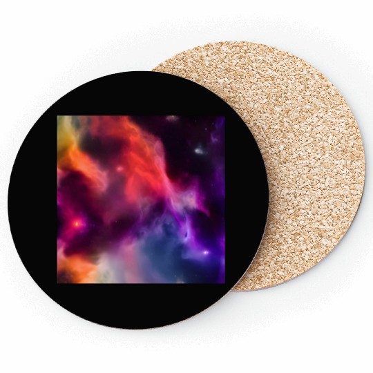 Galaxy nebula abstract design Coasters