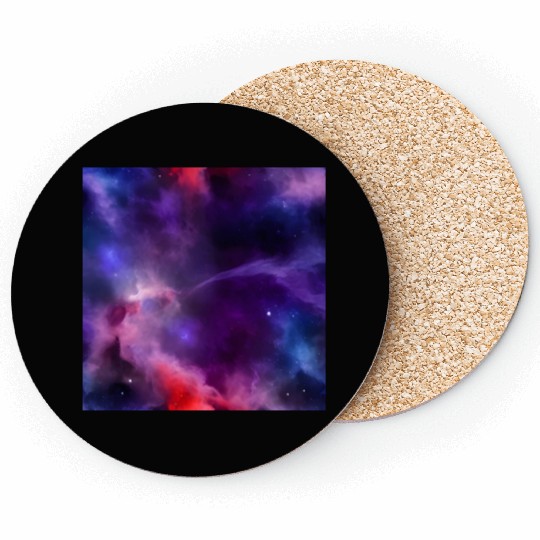 Galaxy nebula abstract design Coasters