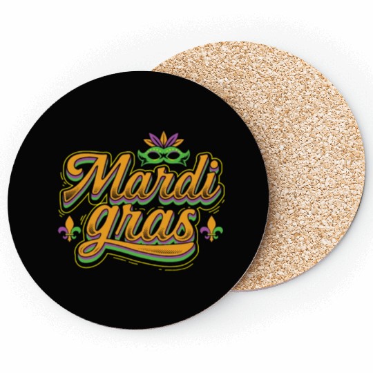 Mardi Gras Coasters