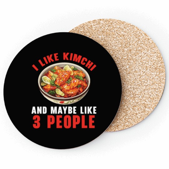Kimchi Lover Korean Cuisine Spicy Food South Korea Coasters