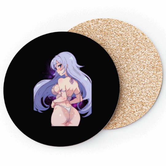 Waifu Material Embracing Anime, Manga Coasters