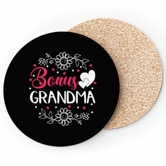 Bonus Grandma Mother's Day Step Grandma Coasters