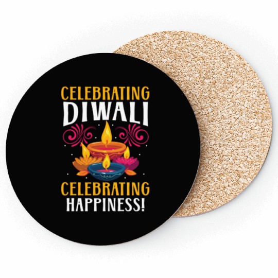 Happy Diwali Diwali Festival Indian Hindu Hinduism Coasters