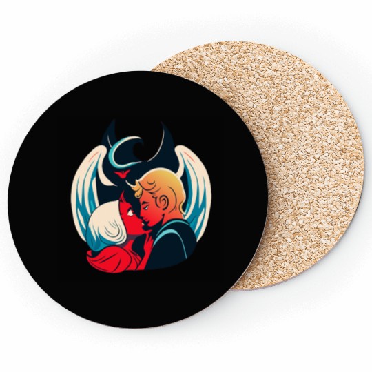 Devil and Angel Coasters
