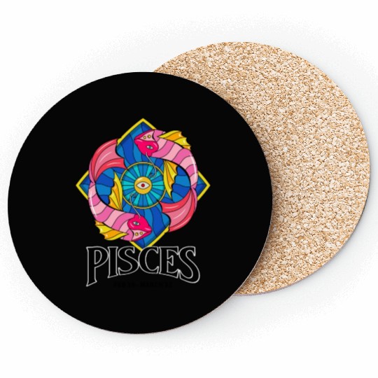 Pisces Pride Coasters: Show Off Your Zodiac