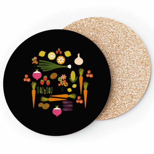 Vegetable Herb Garden Coasters