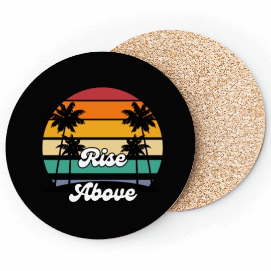 Rise Above with Palm Trees Coasters