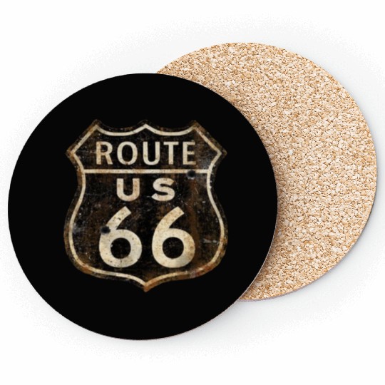 Route 66 vintage sign 2 Coasters