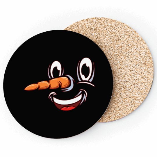 Snowman Face Coasters